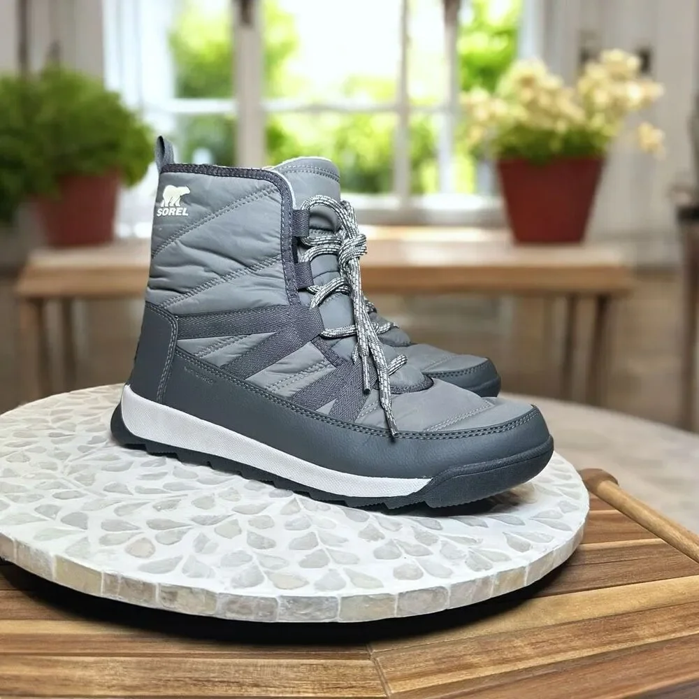 Sorel Whitney II Insulated Short Waterproof Winter Snow Boots Lace Up Women’s 8